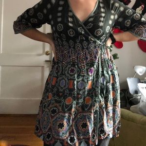 Anthropologie Pinkerton Boho Wrap Tunic Size M
